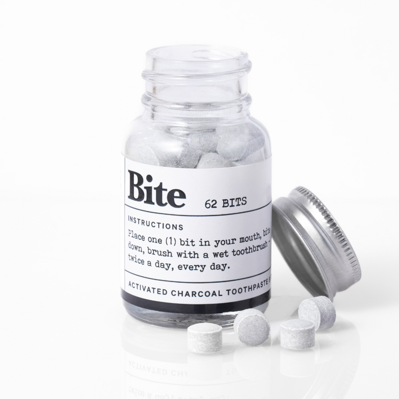 Bite Mint Activated Charcoal Toothpaste Bits